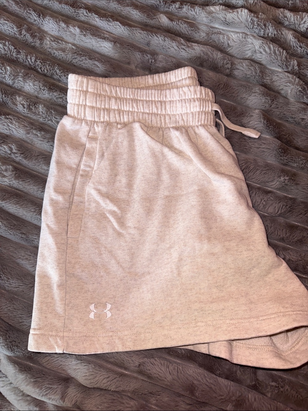 Under Armour Light Beige Sweat Shorts